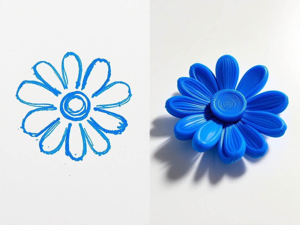 Basic Masterpiece - Single Color 2D Kids Drawing to 3D Printed Toy